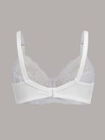Plus Size Sexy Bra, Women'S Plus Comfort Floral Lace Underwire Hook & Eye Soft Bra - Image 4