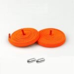 Elastic No-Tie Sneaker Laces With Metal Lock - Quick-Lock Twist Rope Design, Light Blue & White, Comfortable For Casual & Sports Footwear, Casual Footwear, Sleek Shoe Design, Secure Fit Footwear - Image 11