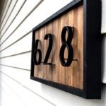 5-Inch Black Zinc Alloy Floating House Numbers, Metal Address Sign With Dash & Slash Symbols #0-9 - Easy To Read, Rust-Resistant For Outdoor Use
