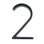 5-Inch Black Zinc Alloy Floating House Numbers, Metal Address Sign With Dash & Slash Symbols #0-9 - Easy To Read, Rust-Resistant For Outdoor Use - Image 7