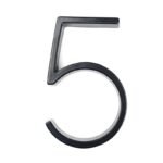 5-Inch Black Zinc Alloy Floating House Numbers, Metal Address Sign With Dash & Slash Symbols #0-9 - Easy To Read, Rust-Resistant For Outdoor Use - Image 12