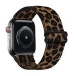 Stretchy Nylon Watch Band Compatible Withiwatch 38Mm 40Mm 41Mm 42Mm 44Mm 45Mm, Adjustable Leopard Strap For Iwatch Series 7 6 5 4 3 2 1 Se - Image 5
