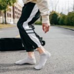 5 Pairs Couple'S Invisible Socks, Solid Color, Breathable Thin Polyester 95% Spandex 5% Knit Fabric, Hand Washable, 200G/M? - Black, White, Grey - Image 2