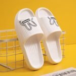 Women'S Flat Cartoon House Slippers, Solid Color Quick Drying Non-Slip Slides, Open Toe Bathroom Shoes - Image 5
