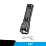 1Pc/2Pcs/3Pcs Mini Flashlight Pocket Torch Usb Rechargeable Home Gadget Led Flash Light For Outdoor Camping Emergency Lantern - Image 3