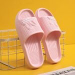 Women'S Flat Cartoon House Slippers, Solid Color Quick Drying Non-Slip Slides, Open Toe Bathroom Shoes - Image 18