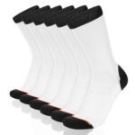 6Pairs Men'S Thick Warm Winter Socks Plain Color Sweat Absorbant Crew Socks - Image 5