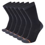6Pairs Men'S Thick Warm Winter Socks Plain Color Sweat Absorbant Crew Socks - Image 3