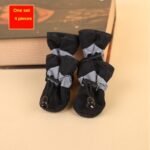 4Pcs Water-Resistant Dog Shoes For Small Dogs - Protect Your Pet'S Paws And Keep Them Dry Christmas Gift - Image 2