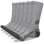Acefine 6 Pairs Of Men'S Mid-Calf Socks For Autumn And Winter, Long Tube Socks, Winter Terry Towel Socks. - Image 7