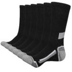Acefine 6 Pairs Of Men'S Mid-Calf Socks For Autumn And Winter, Long Tube Socks, Winter Terry Towel Socks. - Image 3