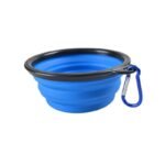 Portable Foldable Pet Bowl With Black Frame, 350Ml Tpr Dog Food Dish For Outdoors - Image 5