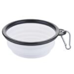 Portable Foldable Pet Bowl With Black Frame, 350Ml Tpr Dog Food Dish For Outdoors - Image 17
