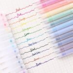 12Colors Notepad Color Gel Pens, Ball Point Pens Fine Point 0.5Mm For Office School - Image 3