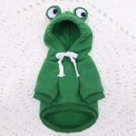 Cute Frog Pet Sweater For Small And Medium Dogs - Green Dog Hoodie With Fun Design Christmas Gift - Image 5