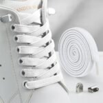 1 Pair 100 Cm/39.37 Inch Lace-Free Elastic Laces, Including 4 Snaps, Comfort Adjustable Loafers Elastic Laces For Adults, The Elderly, Can Be Used For Sports Shoes, Casual Shoes And Other Shoes - Image 3