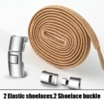 No-Tool Adjustable Shoe Lace Ties - Easy Installation, No Screws Needed, Lightweight & Breathable For Adults Sneakers, White & Light Blue Design, Secure Fit Footwear, Sleek Shoe Design, Durable Shoe Laces - Image 18