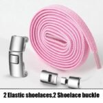 No-Tool Adjustable Shoe Lace Ties - Easy Installation, No Screws Needed, Lightweight & Breathable For Adults Sneakers, White & Light Blue Design, Secure Fit Footwear, Sleek Shoe Design, Durable Shoe Laces - Image 5