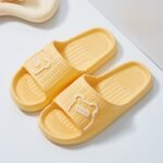 Women'S Solid Color Slippers, Open Toe Non-Slip Flat Indoor Bathroom Shoes, House Slides Shoes - Image 11