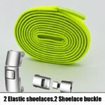 No-Tool Adjustable Shoe Lace Ties - Easy Installation, No Screws Needed, Lightweight & Breathable For Adults Sneakers, White & Light Blue Design, Secure Fit Footwear, Sleek Shoe Design, Durable Shoe Laces - Image 17