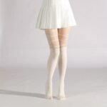 Criss Cross Pattern Pantyhose, High Waist Slim Footed Pantyhose, Women'S Stockings & Hosiery - Image 5