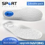 1Pair Sports Shock Absorption Insoles, Breathable Green Memory Foam Shoes Pads - Image 11