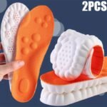 1Pair 4D Latex Sports Insole, Super Soft And High Elastic Insole - Image 3