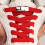1Pair Women'S Polyester Laces Sneaker Accessories, White No Laces With Buckles - Image 15