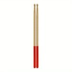 5A Maple Wood Tip Drumsticks With Non-Slip Rubber Handle: Perfect For Beginners - 5 Colors Available! - Image 3