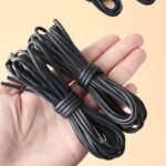 1 Pair Round Waxed Shoelaces, Thin Wax Rope Lazy Waterproof Leather Shoe Laces, Men'S And Women'S Running Road Stall Dachshund Shoelaces - Image 3