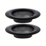 2Pcs/Pack Kitchen Sink Strainer, Stainless Steel Sink Drain Strainer, Large Wide Rim 11.43Cm Diameter, Food Catcher For Most Sink Drains Kitchen Sink Basket Strainer Steel Sink Filter Kitchen Accessories - Image 5