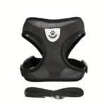 Reflective Pet Harness And Leash Set For Dogs And Cats, Adjustable Puppy Cat Vest Harness With Soft Mesh - Image 3