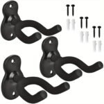 Guitar Hangers, Metal Wall Mounted Guitar Hook Are Suitable For Folk Music, Bass, Electric Guitar, Classical Guitar And Other Musical Instruments, 2Packs, 3Packs, 4Packs To Choose - Image 5