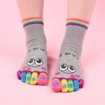 Music Festival Cartoon Print Toe Socks, Colorful Five Finger Sports Socks For Running Athletic, Women'S Stockings & Hosiery - Image 11