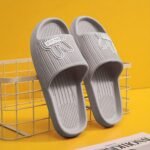 Women'S Flat Cartoon House Slippers, Solid Color Quick Drying Non-Slip Slides, Open Toe Bathroom Shoes - Image 19