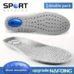 1Pair Sports Shock Absorption Insoles, Breathable Green Memory Foam Shoes Pads - Image 7