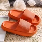 Unisex, Cloudyzz Unisex Cozislides Slip-On Slippers - Soft Eva Non-Slip Indoor/Outdoor House Shoes, Lightweight Cushioned Comfort For All Seasons, 7 Color Options (Beige, Blue, Black & More), Cute Slippers, Allseason Footwear, Ribbed Texture Design, Durable Slipresistant - Image 7