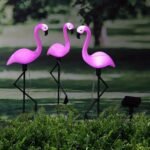 Lchpmy 1Pc/2Pcs/4Pcs/3Pcs/2Set Solar Flamingo Led Stake Lights,, Touch Control, Rechargeable Nickel Battery, Plastic Animal Theme Outdoor Decor For Garden, Lawn, Patio, Pond, Backyard, Halloween - Image 9