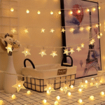 1Pc Star-Shaped Fairy Lights - Battery-Powered, Indoor Decor For Mother'S Day, Halloween, Christmas, And Parties - Soft Warm Glow, Pvc Material, No Electronic Components Needed, Party Lighting | Starlight Effect | Durable Plastic Lights, Fairy Lights Decor - Image 8