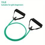 1Pc 5-Level Resistance Bands With Handles For Home Workouts And Strength Training - Perfect For Yoga, Pilates, And Boxing - Image 5