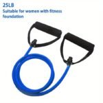 1Pc 5-Level Resistance Bands With Handles For Home Workouts And Strength Training - Perfect For Yoga, Pilates, And Boxing - Image 9