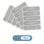 1/2/3/4/5 Sheet, Window And Door Screen Repair Patch, 6.2Cm?8.99Cm, 5 Patch For 1 Sheet, Strong Adhesive & Waterproof Fiberglass Covering Mesh Tape For Covering Window Door Tears Holes Screen Patch Repair Kit - Image 7