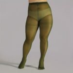 Plus Size Casual Stockings, Women'S Plus Solid Semi Sheer High Rise Thin Pantyhose - Image 19