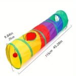 3-In-1 Cat Tunnel & Interactive Tunnel System With Folding Design - Heavy-Duty Cat Tree Tube With Multi-Color Options (Green, Blue, Yellow, Red, Purple, Black, White, Grey, Beige) - / Cat Toy For Hunting Instincts, Hide & Seek, Multi-Color Tunnel For - Image 9