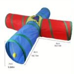 3-In-1 Cat Tunnel & Interactive Tunnel System With Folding Design - Heavy-Duty Cat Tree Tube With Multi-Color Options (Green, Blue, Yellow, Red, Purple, Black, White, Grey, Beige) - / Cat Toy For Hunting Instincts, Hide & Seek, Multi-Color Tunnel For - Image 11