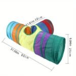 3-In-1 Cat Tunnel & Interactive Tunnel System With Folding Design - Heavy-Duty Cat Tree Tube With Multi-Color Options (Green, Blue, Yellow, Red, Purple, Black, White, Grey, Beige) - / Cat Toy For Hunting Instincts, Hide & Seek, Multi-Color Tunnel For - Image 3
