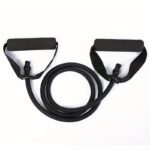 1Pc Premium Tpe Resistance Band - U-Shaped, Elastic Fitness Rope With Comfort Handles In Red/Green/Black - Ideal For Home Workouts & Strength Training - Image 5