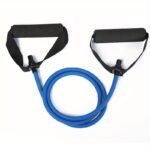 1Pc Premium Tpe Resistance Band - U-Shaped, Elastic Fitness Rope With Comfort Handles In Red/Green/Black - Ideal For Home Workouts & Strength Training - Image 7