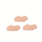 3 Pairs Solid Invisible Socks, Comfy & Breathable Low Cut Ankle Socks, Women'S Stockings & Hosiery - Image 7