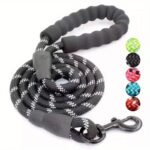 Reflective Dog Leash With Comfortable Padded Handle - Double Heavy Duty Traction Rope For Strong Dogs - Enhance Safety And Control On Walks Christmas Gift - Image 3
